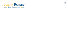 Tablet Screenshot of justinfareed.com